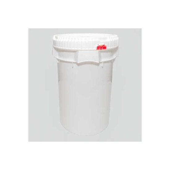 Picture of 10.7 Gallon White HDPE Life Latch Pail