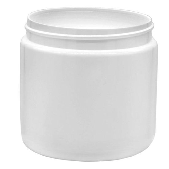 Picture of 16 oz White HDPE Wide Mouth Jar, 89-400