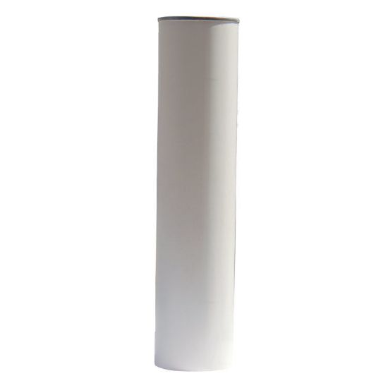 Picture of HDPE Plastic White Grease Cartridge – 2.14" Dia x 9.23" H, 14 oz Capacity