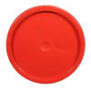 Picture of Red HDPE Tear Tab Cover for Plastic Pails 3.5 - 6 Gallons