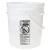 Picture of 4-Gallon Natural HDPE Open Head Plastic Pail, w/ Plastic Handle