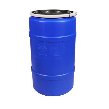 Picture of 30 Gallon Blue Plastic Open Head Drum, UN Rated