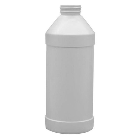 Picture of 32 oz White HDPE Modern Round, 38-400