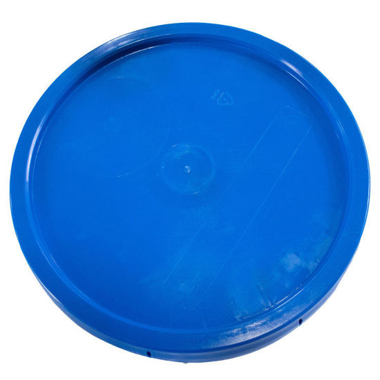 Picture of 3.5-6-Gallon Blue HDPE Plastic Pail Cover