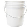 Picture of 5 GALLON IVORY WHITE HDPE OPEN HEAD PAIL W/ CHILD WARNING LABEL