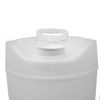 Picture of 5-Gallon Natural HDPE Plastic Round Tight Head Pail, 70 mm TE, 6TPI Fittings, W/ Dust Cover, UN Rated