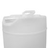 Picture of 5-Gallon Natural HDPE Plastic Round Tight Head Pail, 70 mm TE, 6TPI Fittings, W/ Dust Cover, UN Rated