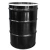 Picture of 55-Gallon Black Open Head Steel Reconditioned Drum, 2"& 3/4" Fitting, Bolt Ring, UN Rated