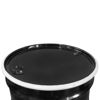 Picture of 55-Gallon Black Open Head Steel Reconditioned Drum, 2"& 3/4" Fitting, Bolt Ring, UN Rated