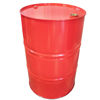 Picture of 55 Gallon Tomato Red Phenolic Tight Head Steel Drum, 2" & 3/4" Tri-Sure Fitting, Un Rated
