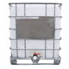 Picture of 275 Gallon Remanufactured IBC Tote, Natural Bottle, Steel Pallet, OD Valve w/ 2" Fitting with Plastic Cap