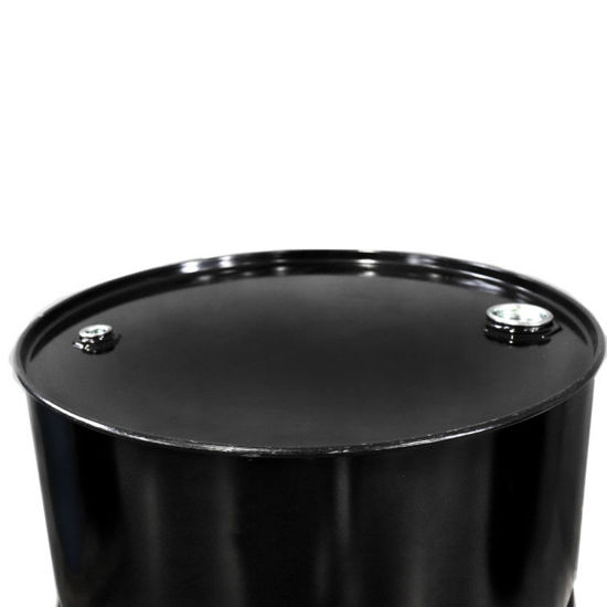 55 Gallon Black Steel Tight Head Drum, Unlined, 2" & 3/4" TriSure