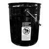 Picture of 5 Gallon Black Clear Phenolic Steel Open Head Pail, UN Rated, 3.5" Double Bead