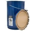 Picture of 6.5-Gallon Gentian Blue Steel Open Head Straight Sided Pail, Buff Epoxy Phenolic Lining w/ Gentian Blue Cover, UN-Rated