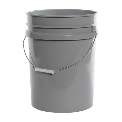 Picture of 20 liter Gray HDPE Open Head Pail, UN Rated