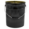 Picture of 5 Gallon Black Open Head Steel Pail, Clear Phenolic Lined, w/ Black Ring Seal Cover, Un Rated