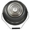 Picture of 20 Liter Black Open Head Steel Pail, Rust-Inhibited Lining, Plain Cover w/ Lever Lock Ring
