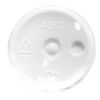Picture of 125 mL White PET Plastic Round Cylinder Bottle, 24-410 SP