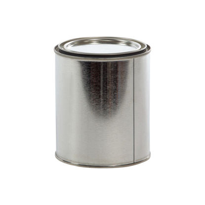 Picture of 1 Quart Round Tinplate Paint Can, Gray Lining, 404x414 with Plug