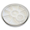 Picture of 3.5-6 Gallon White HDPE Plastic Round Cover, All Plastic Spout