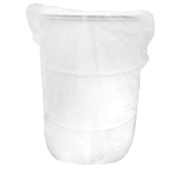 Picture of 55 Gallon White HDPE Plastic Tight Head Drum in a Bag, w/ 2"x2" Fitting, UN Rated