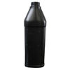 Picture of 128 oz Black HDPE Plastic F-Style Trimline, 38-400, 150 Gram, w/ View Stripe, Fluorinated Level 4