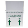 Picture of 128 oz White HDPE Industrial Plastic Round, 38-400, 4x1 in White Box w/ Divider, Necks Down