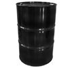 Picture of 55 Gallon Black Unlined Steel Tight Head w/ Black Cover, 2" & 3/4" Fitting, Poly Irradiated Gasket