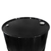 Picture of 55 Gallon Black Unlined Steel Tight Head w/ Black Cover, 2" & 3/4" Fitting, Poly Irradiated Gasket