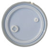 Picture of 30 Gallon Blue Plastic HDPE Open Head Straight Side Drum, w/ Cover, 2" Buttress & 3/4" NPS Bolt Rind, UN Rated