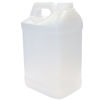 Picture of 2.5 Gallon HDPE Natural Plastic F-Style Bottle, 63-485, 2x1 White Reshipper Box