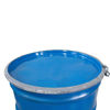 Picture of 55 Gallon Blue Reconditioned Steel Open Head Drum, w/ Blue Plain Cover, Unlined, Bolt Ring, UN Rated
