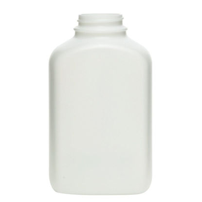 Picture of 125 cc Natural HDPE Plastic Wide Mouth Oblong Bottle, 38-400, 16.8 Gram