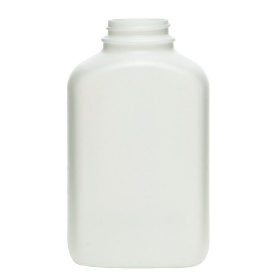 Picture of 125 cc Natural HDPE Plastic Wide Mouth Oblong Bottle, 38-400, 16.8 Gram