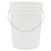 Picture of 20 Liter Natural HDPE Plastic Open Head Pail w/ Metal Handle