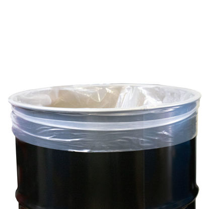 Picture of 35-Gallon 4 MIL Poly Clear Drum Insert, Super Heavy Weight Poly Liner