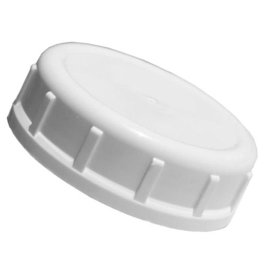Picture of 63 mm White PP Smooth Top, Ribbed Sides Buttress Cap, .020 Pulp FSM-1 Liner