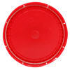 Picture of 3.5-6 Gallon Red #186 HDPE Plastic Pail Cover, Tear Tab, EPDM Gasket