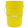 Picture of 5 Gallon Yellow HDPE Plastic Open Head Pail, w/ Metal Bail