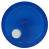 Picture of 3.5-6 Gallon Blue #63 HDPE Plastic Cover, Tear Tab, EPDM Gasket, w/ Plastic Spout