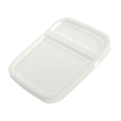 Picture of White HDPE EZ Stor Hinged Cover for 5.3 Gallon Pails