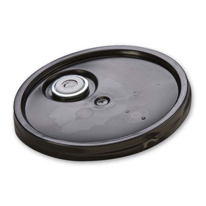Picture of Black HDPE EZ Stor Cover with Rieke Spout for 5 Gallon Pails