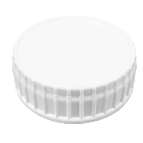 Picture of 63 MM 63-445 WHITE RIBBED PP SCREW CAP, F217 W/ LINER @1000
