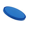 Picture of Blue LDPE Plastic Recessed Cover for 6 oz Tub