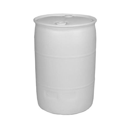 Picture of 55 Gallon White HDPE Plastic Tight Head Drum, 2" & 2" Fittings, UN Rated