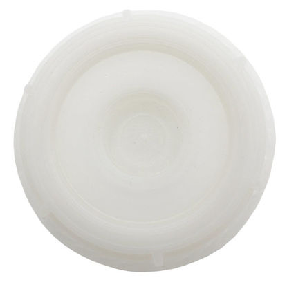 Picture of 70 MM White PP Plastic Screw Cap w/ Gasket 6TPI 3/4" Threaded Reducer, FS-70 TE