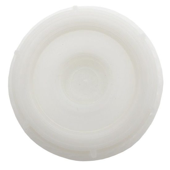 Picture of 70 MM White PP Plastic Screw Cap w/ Gasket 6TPI 3/4" Threaded Reducer, FS-70 TE