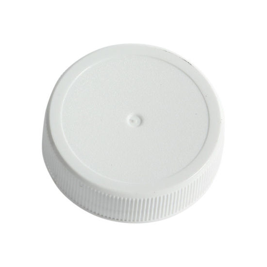 Picture of 38-400 White PP Matte Top, Ribbed Sides Cap w/ Surseal Foam Liner