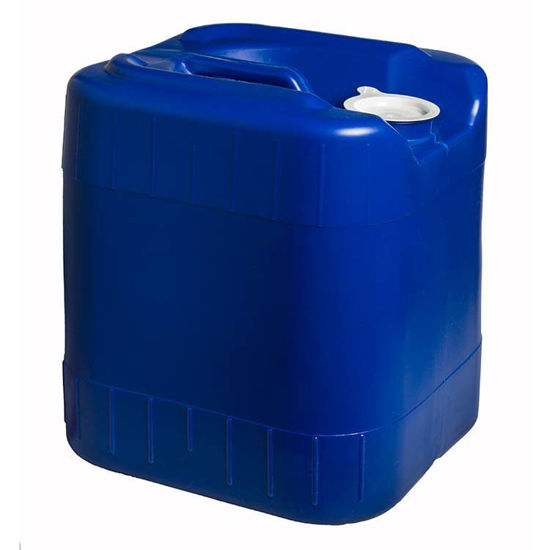 Picture of 20 liter Blue HDPE Square Tight Head, 70 mm & No Vent, UN Rated