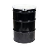 Picture of 55 Gallon Black Open Head Steel Drum, w/ White Cover, Olive Drab Phenolic Lined w/ 2" & 3/4" Tri-Sure Fittings, Bolt Ring